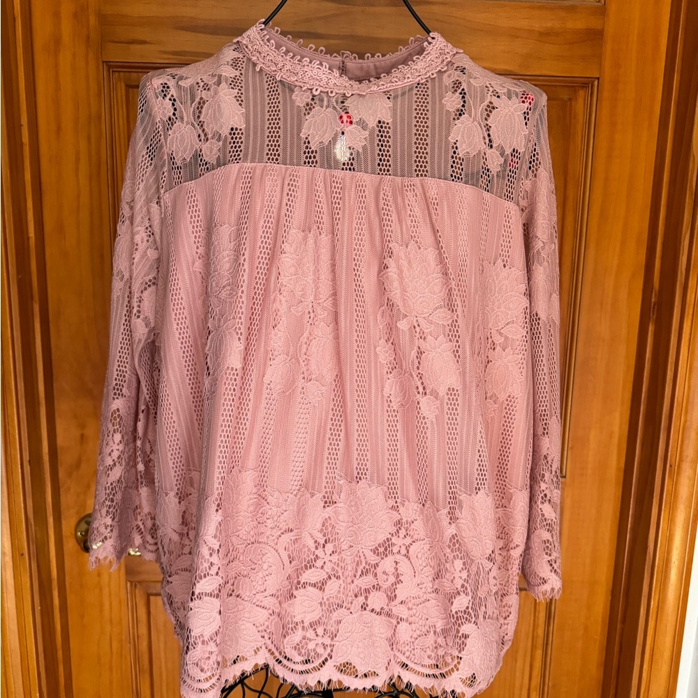 SoHo Top, Size Large, Dusty Rose